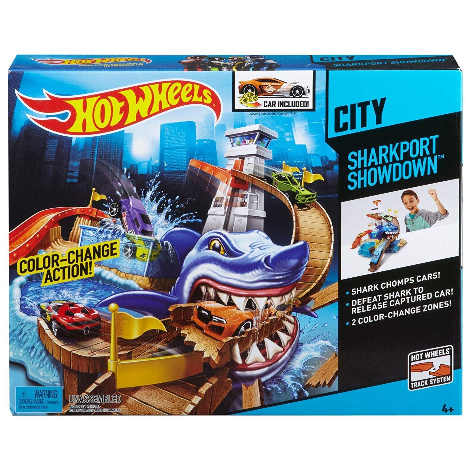 Игровой набор Hot Wheels атака акулы (серия Color Shifters), в ассортименте, BGK04