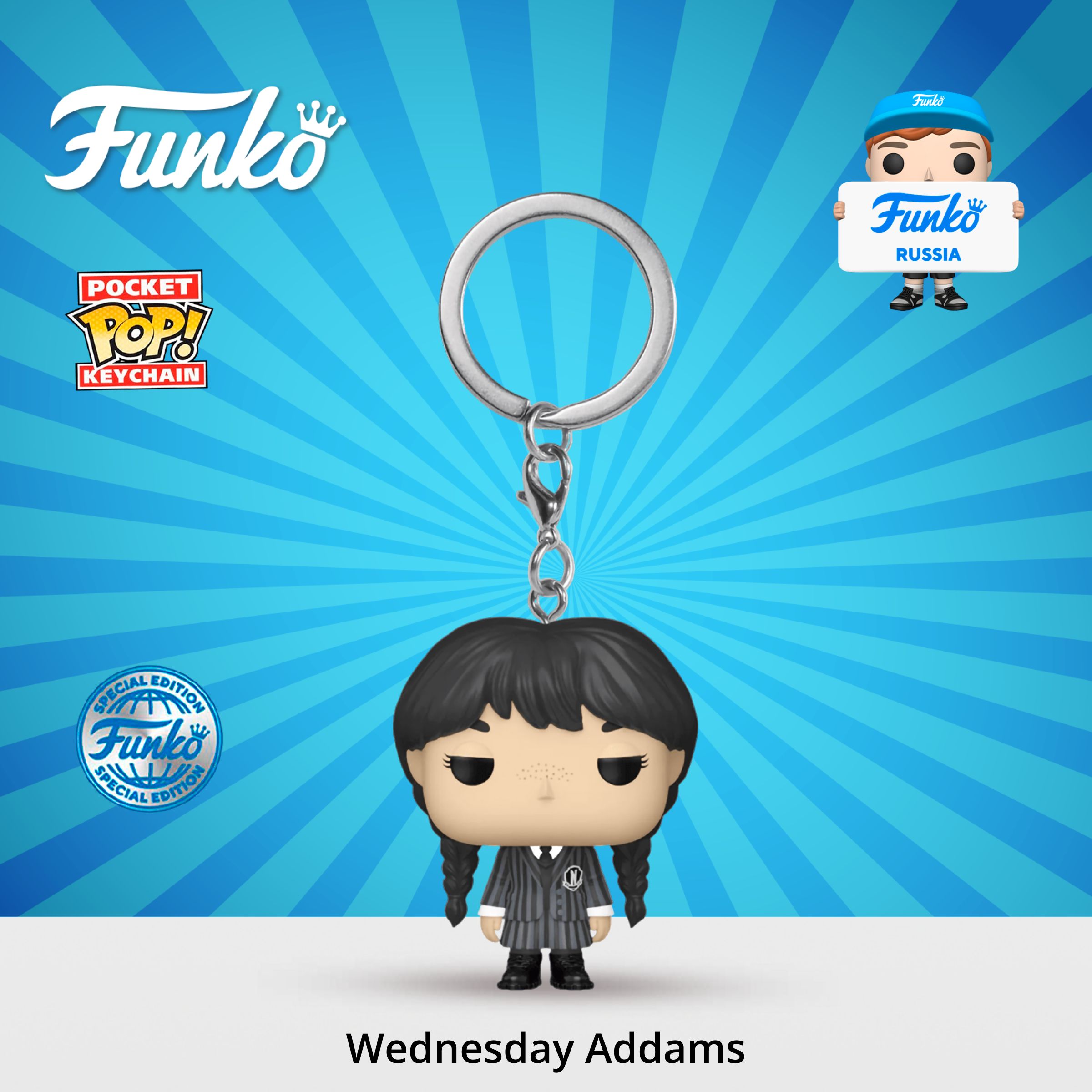 БрелокFunkoPocketPOP!WednesdayWednesdayAddams81863