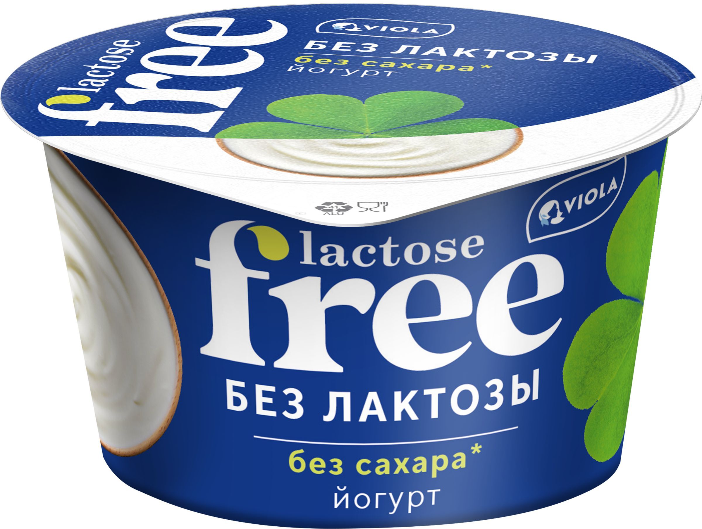 Йогурт VIOLA FREE безлактозный 3,4%, без змж, 180г