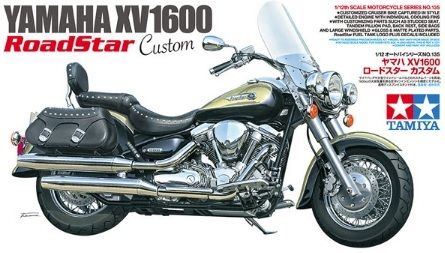 14135 Tamiya Мотоцикл Yamaha XV1600 RoadStar Custom 1/12