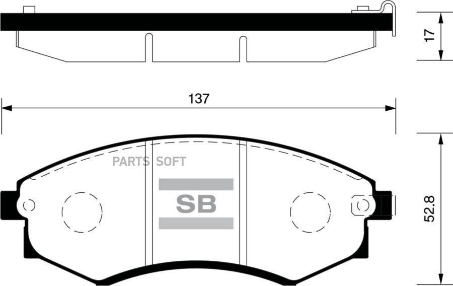 Колодки тормозные дисковые передние Sangsin SP1048