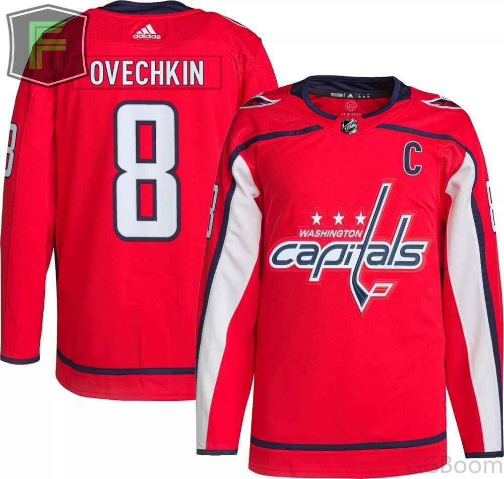 NHL джерси хоккейная Вашингтон Кэпиталз Washington Capitals Jersey 8 Alexander Ovechkin GGBoom