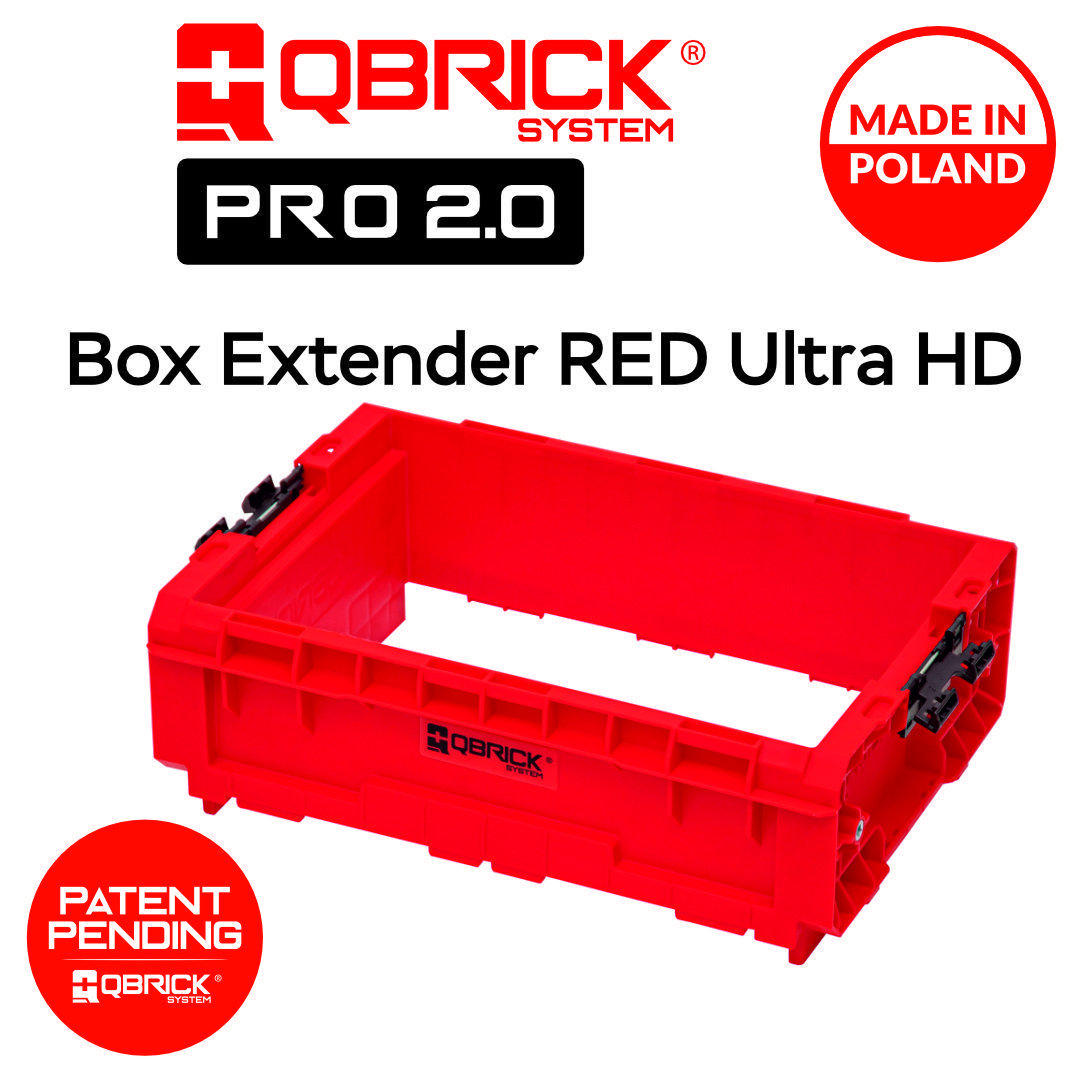 ЯщикдляинструментовQbrickSystemPROBoxExtender2.0RedUltraHD