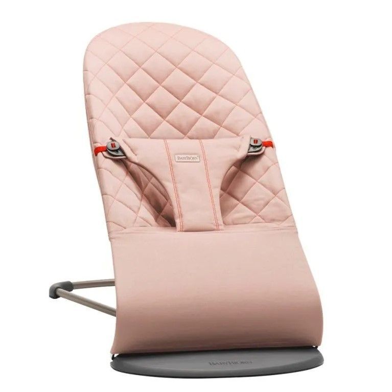 Кресло шезлонг BabyBjorn Bliss Cotton Dusty Pink