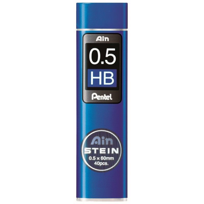 Стержень микрографический Pentel 0,5 мм, HB, 40 грифелей