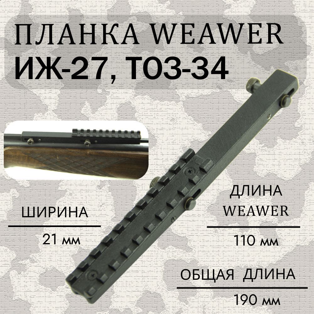 Планка вивера на ИЖ 27 (ТОЗ-34)