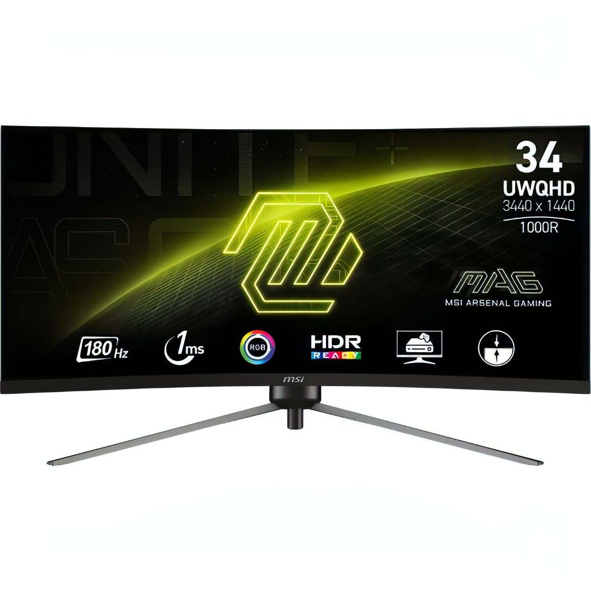 MSI34"МониторMAG345CQR,черный