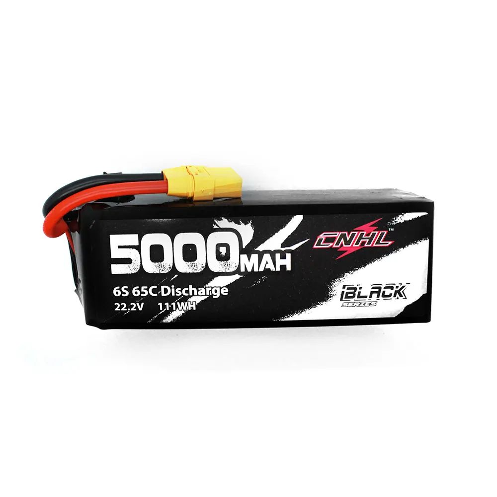 CNHL Lipo аккумулятор 3S 4S 6S 11,1 В 14,8 В 22,2 В 5000 мАч 65C с разъемом EC5 XT90