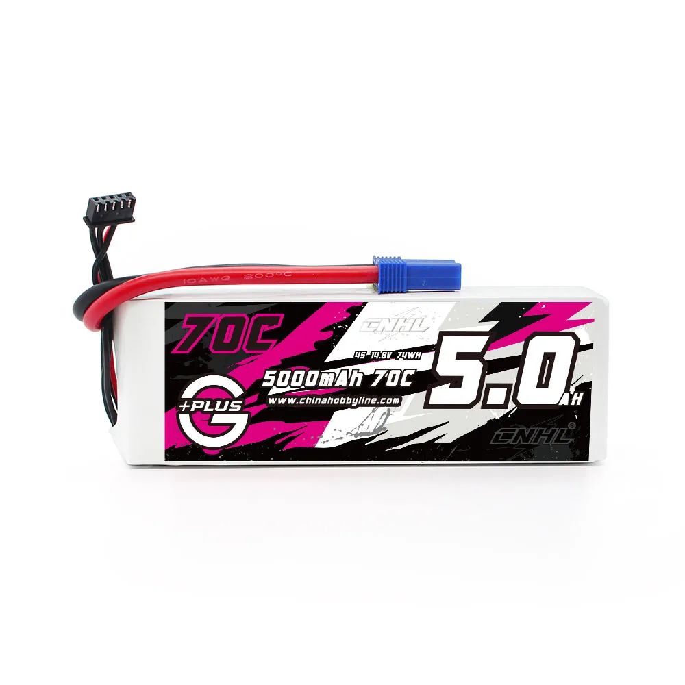 CNHL 4S 14.8V 5000mAh 70C EC5 Lipo battery