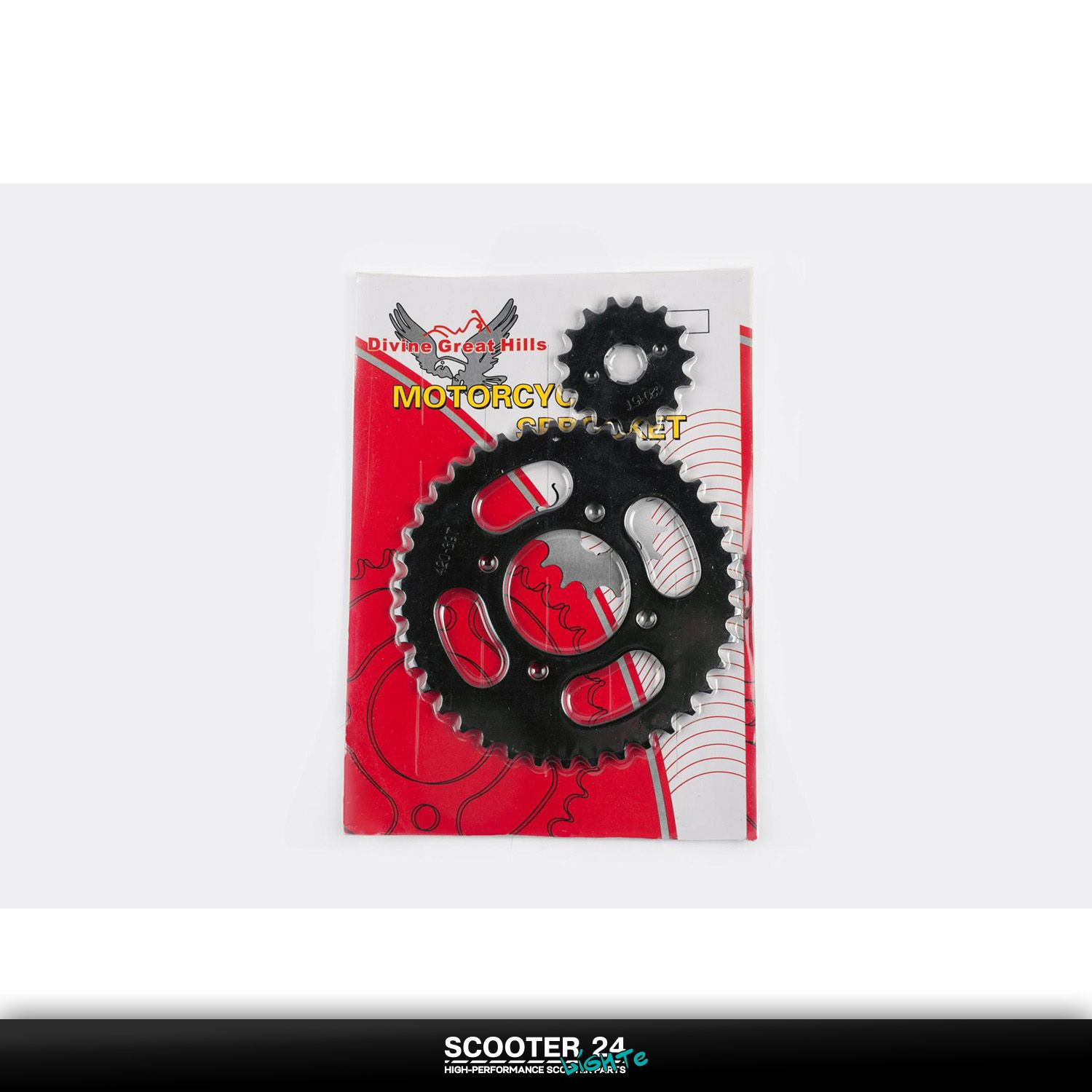 Звезды трансмиссии (пара) Zongshen ZS125J 420 х 15 T и 420 х 39 T на питбайк / мопед и мотоцикл