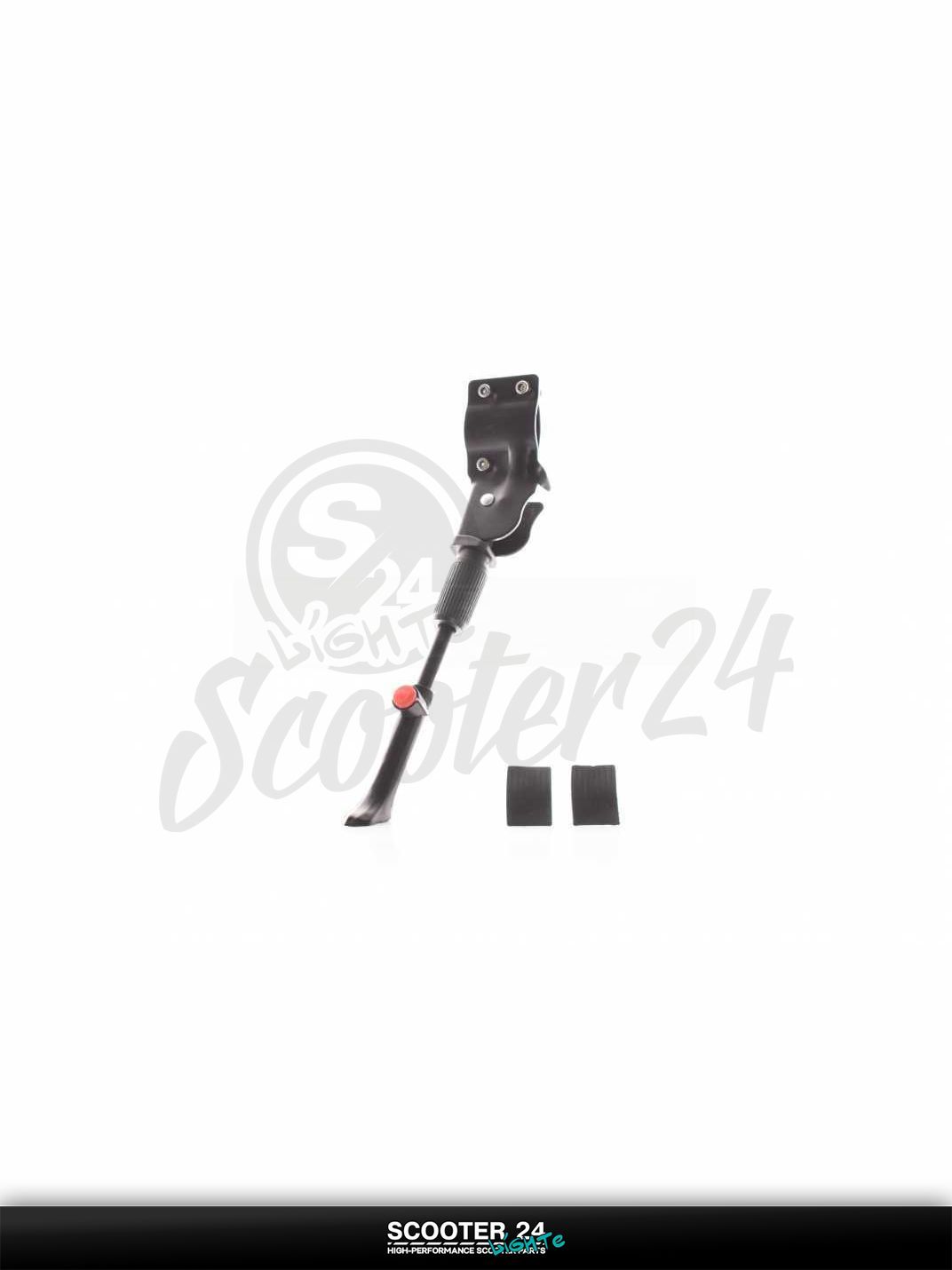 Подножка стояночная боковая вело с прижимом (черная)