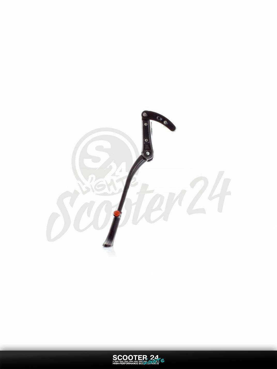 Подножка стояночная боковая вело с прижимом (черная)