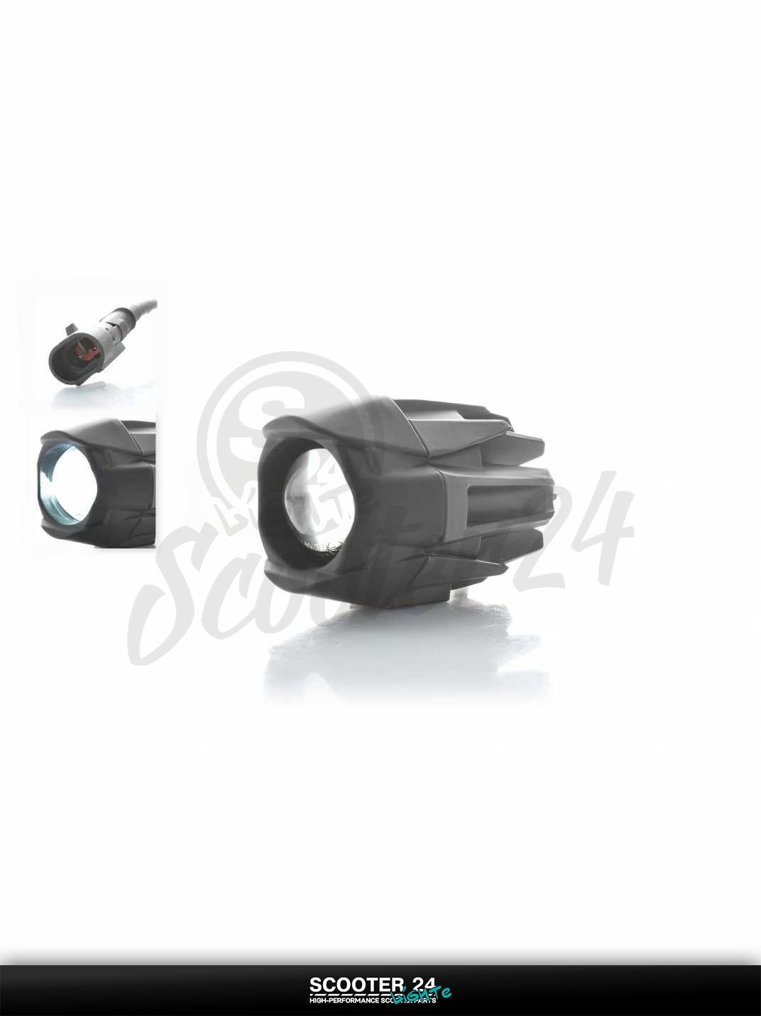 Фара дополнительная диодная на мотоцикл и другую мототехнику, овальная 69 64 #S26 1L1