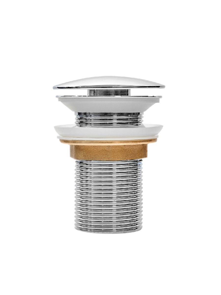 Фото товара на маркетплейсе ozon Донный клапан для раковины, без перелива, система клик-клак, хром, IDDIS, Optima Home, хром, OPHG000i88