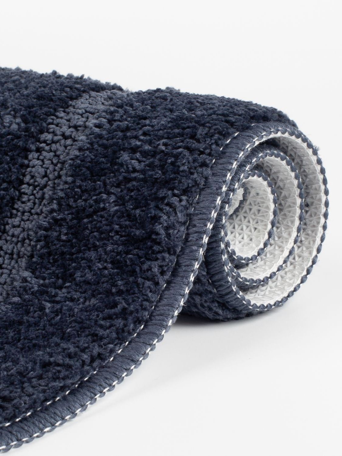 Фото товара на маркетплейсе ozon Коврик для ванной комнаты и туалета 45х65 см, из микрофибры, с коротким ворсом, противоскользящий, быстросохнущий, синий, PSQS05Mi12