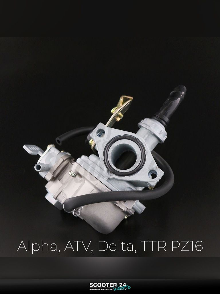 Карбюратор PZ16 на мототехнику, мопед и квадроцикл Alpha, ATV, Delta, TTR / Альфа, АТВ, Дельта, ТТР "BEEZMOTO"