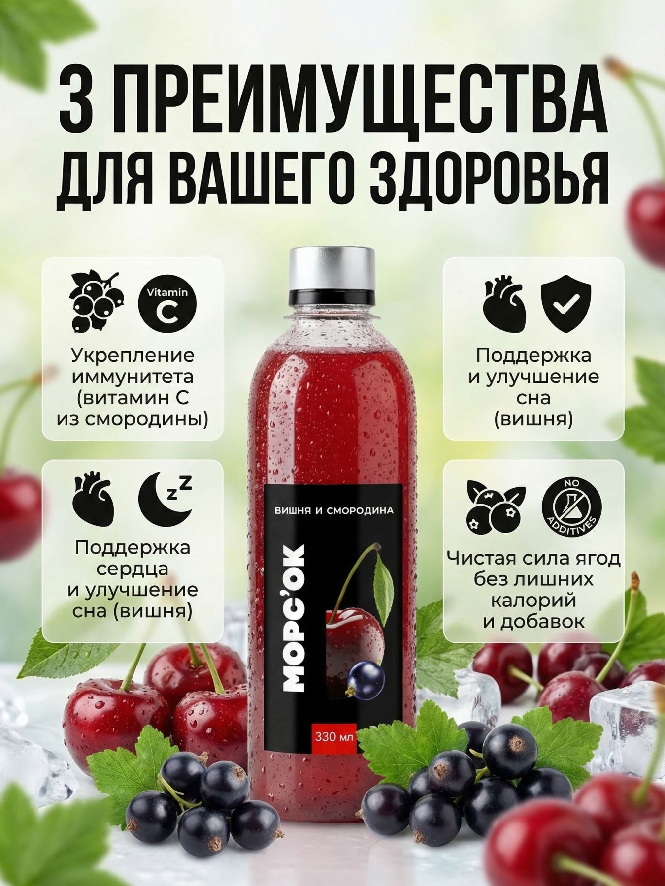 Морс "Вишня и смородина"
