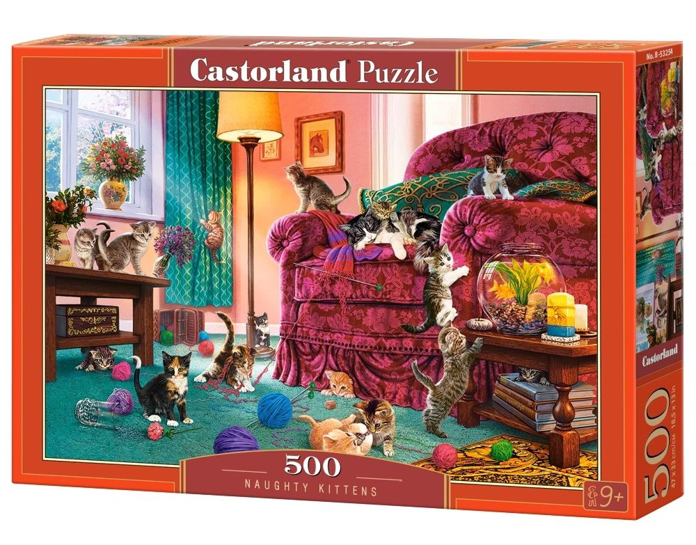 CastorLand Пазл Непослушные котята, 500 деталей #1