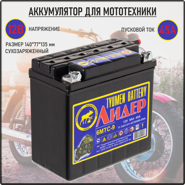 Аккумулятор для мототехники Tyumen Battery Тюмень Мото купить по ...