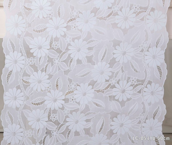 Клеенка ПВХ 50*220 см скатерть-дорожка отрезная белая LC-0541U дорожка ...