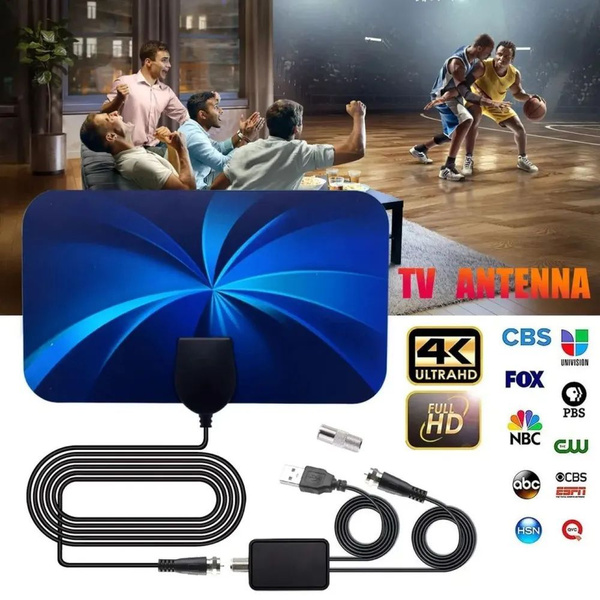 Телевизионная антенна TV Flat DVB-T2 HD Clear TV - компактная, мощная ...