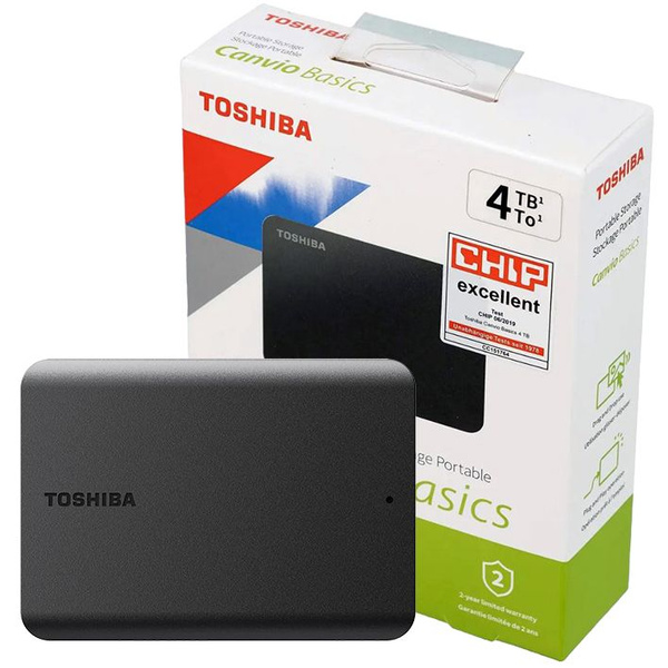 Toshiba 4 ТБ Внешний жесткий диск TOSHIBA Canvio Basics (HDTB540EK3CA ...