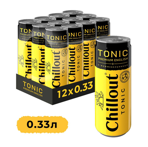 Тоник Chillout "Premium English Tonic", 12 шт по 0,33 л, ж/б - купить с ...