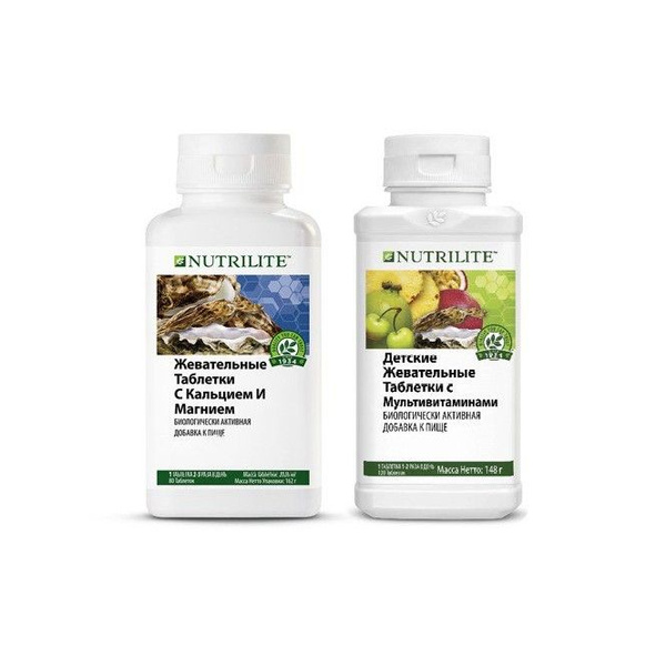 Набор NUTRILITE Жевательные таблетки с мультивитаминами, 120 таб ...