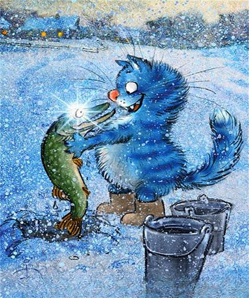 Синие котики