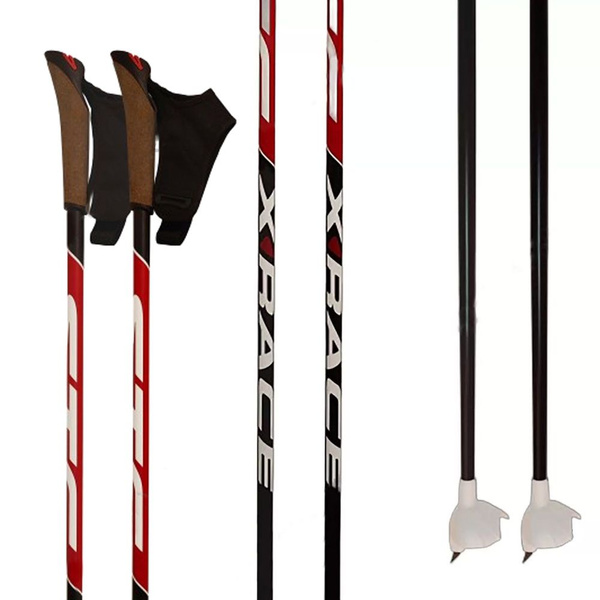 Палки лыжные STC X-RACE 100% Carbon, 140 см купить на OZON по низкой ...