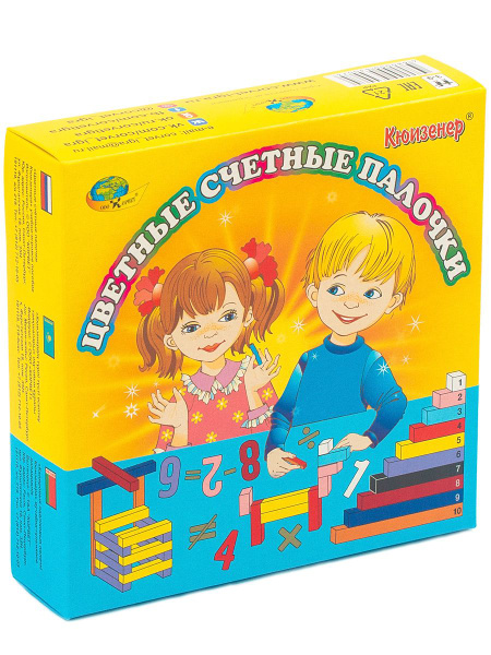 Цветные счетные палочки Кюизенера "Корвет", игровой набор для детей от ...
