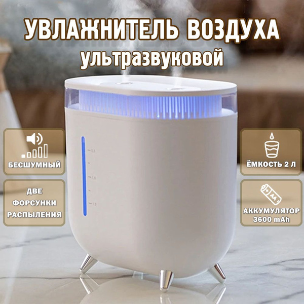 Увлажнитель воздуха на аккумуляторе_белый, белый - купить с доставкой ...