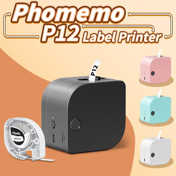 Принтер для наклеек/этикеток Phomemo P12, Монохромный печать, купить по ...