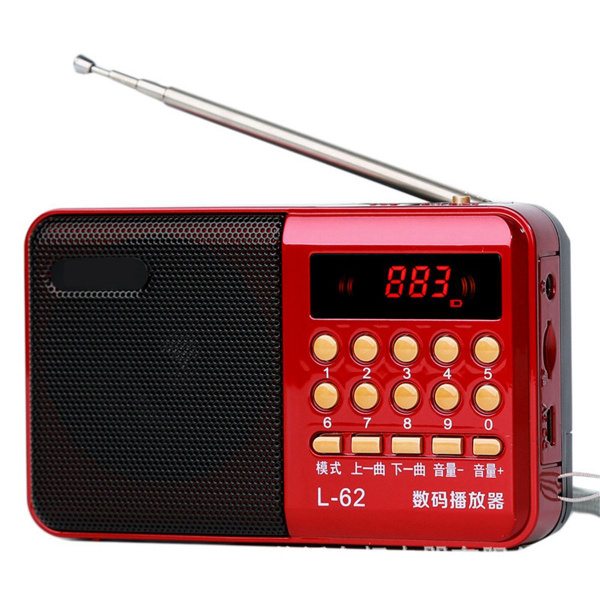 A62 Радиоприемник Multi-FM для пожилых людей Портативный удобный ...