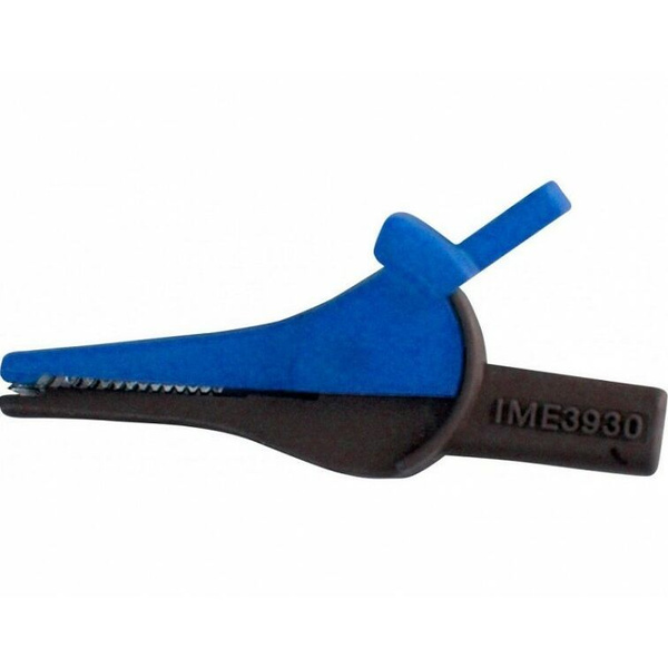 Зажим изолированный типа "крокодил", прямой, синий Радио-Сервис ...