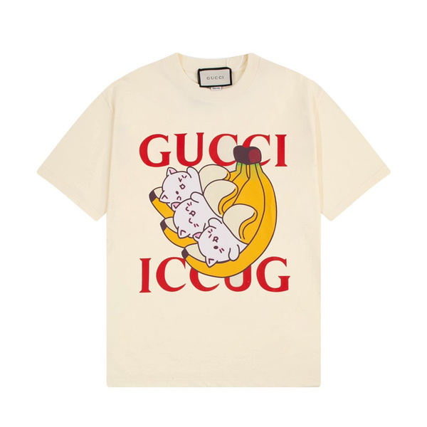 Футболка Gucci, размер 48, цвет белый матовый, 涤纶 - купить по выгодной ...