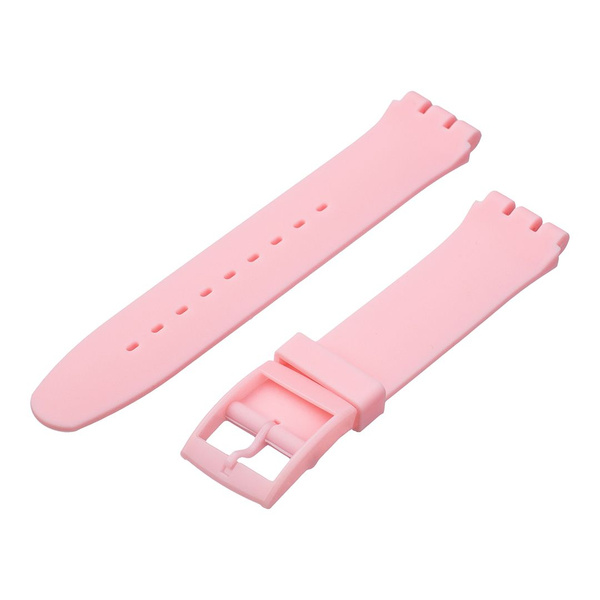 Ремешок для часов Swatch, 17мм, силиконовый, розовый - купить с ...