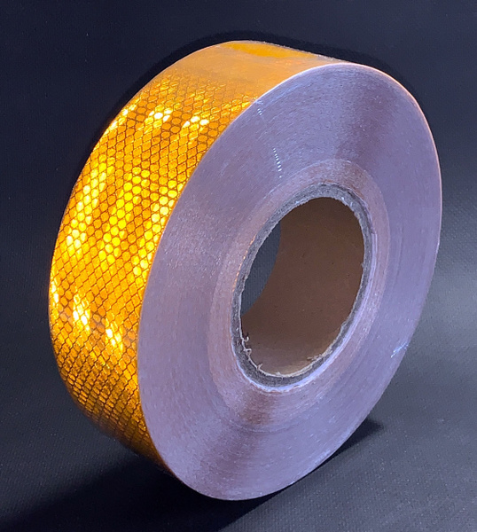 Светоотражающая лента 3М , наклейка Желтая 5см х 50м сигнальная ...