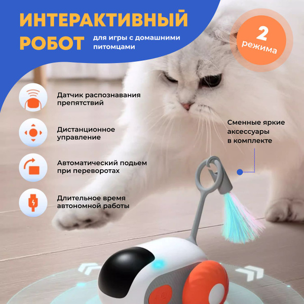 Интерактивный робот для игры с домашними питомцами/Робот-мышка на ...