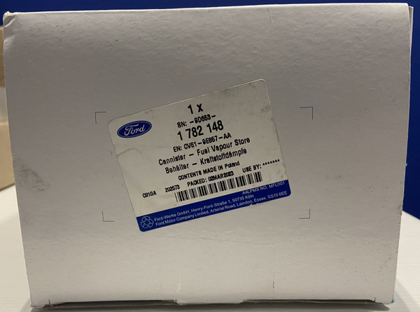 Адсорбер паров топлива Kuga 2 с 2014 года выпуска 1782148. - Ford арт ...