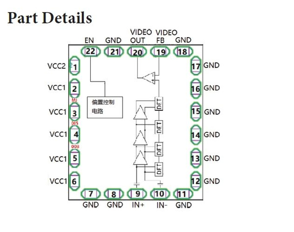 Детектор мощности IC Логарифмический детектор/контроллер 0.1-14GHz 55dB ...