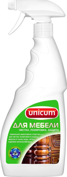 Средство для полировки мебели UNICUM 3в1 500 мл (спрей) - купить с ...