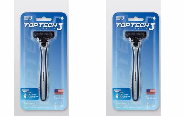 TopTech Бритва, 3 лезвия , 1 сменная кассета, 2 уп - купить с доставкой ...