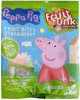 Клубничные чипсы Peppa Pig (10 уп. по 10 г) 100 г (из Финляндии ...