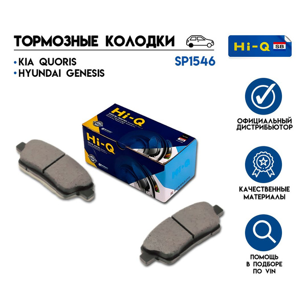HIQ Колодки тормозные задние