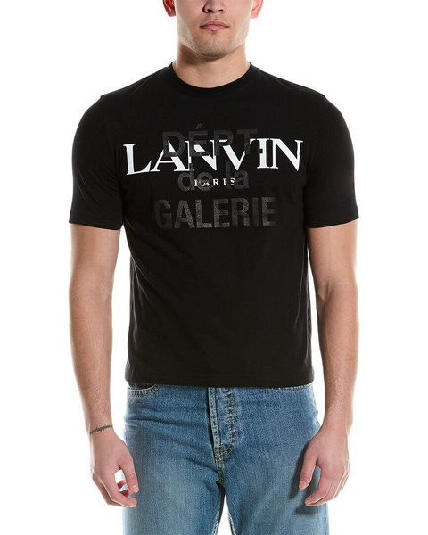 Футболка Lanvin, размер 46, цвет черный - купить по выгодной цене в ...