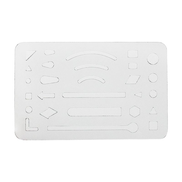 Креативная многофункциональная линейка, стальные полые трафареты для ...