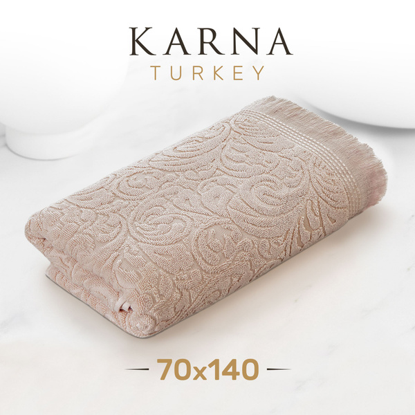Полотенце для ванной Karna Esra Хлопок 70x140 см, 1 шт - купить по ...