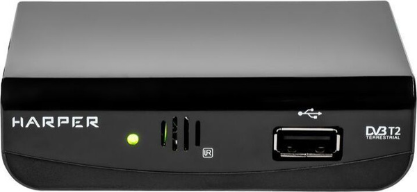 ТВ-тюнер Harper HDT2-1030, черный купить по выгодной цене в интернет ...