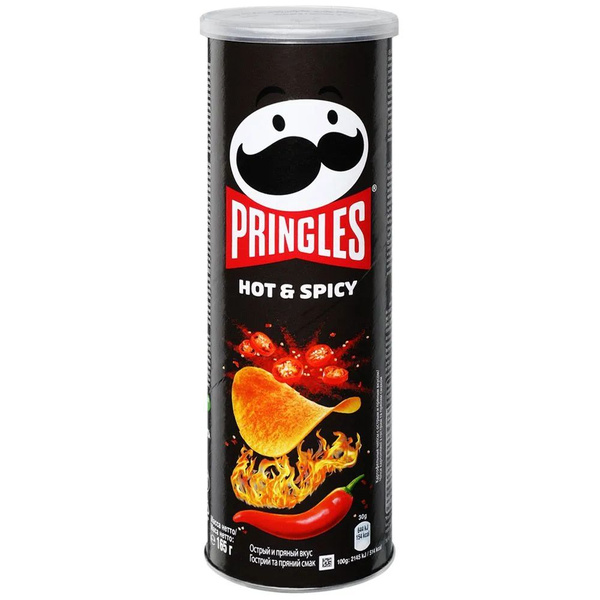 Картофельные Чипсы Принглс острые Pringles Hot and Spicy, 165 гр ...